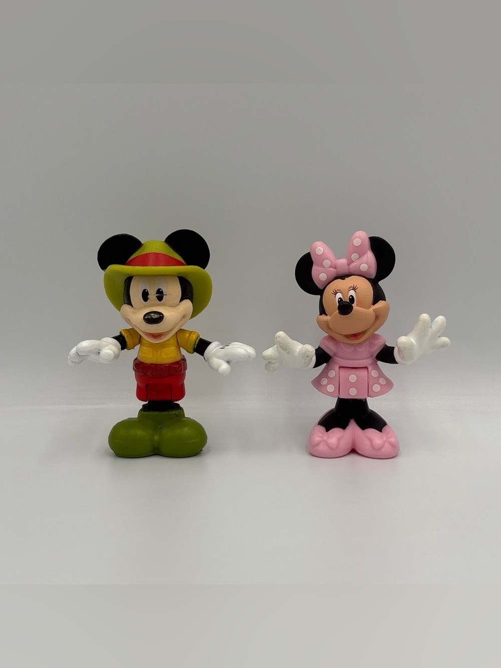 RARE Disney Mickey & Friends Toy Lot- Boy Scout Farmer Mickey & Minnie Mouse